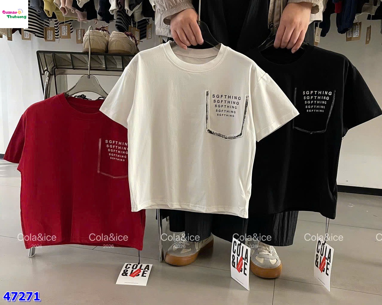 Áo Cola&Ice trắng PNEGS