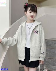 Áo khoác xám Hello Kitty