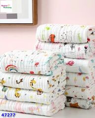 Chăn, khăn xô sợi tre cho bé sơ sinh