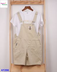 Set quần yếm DDH kem Gấu