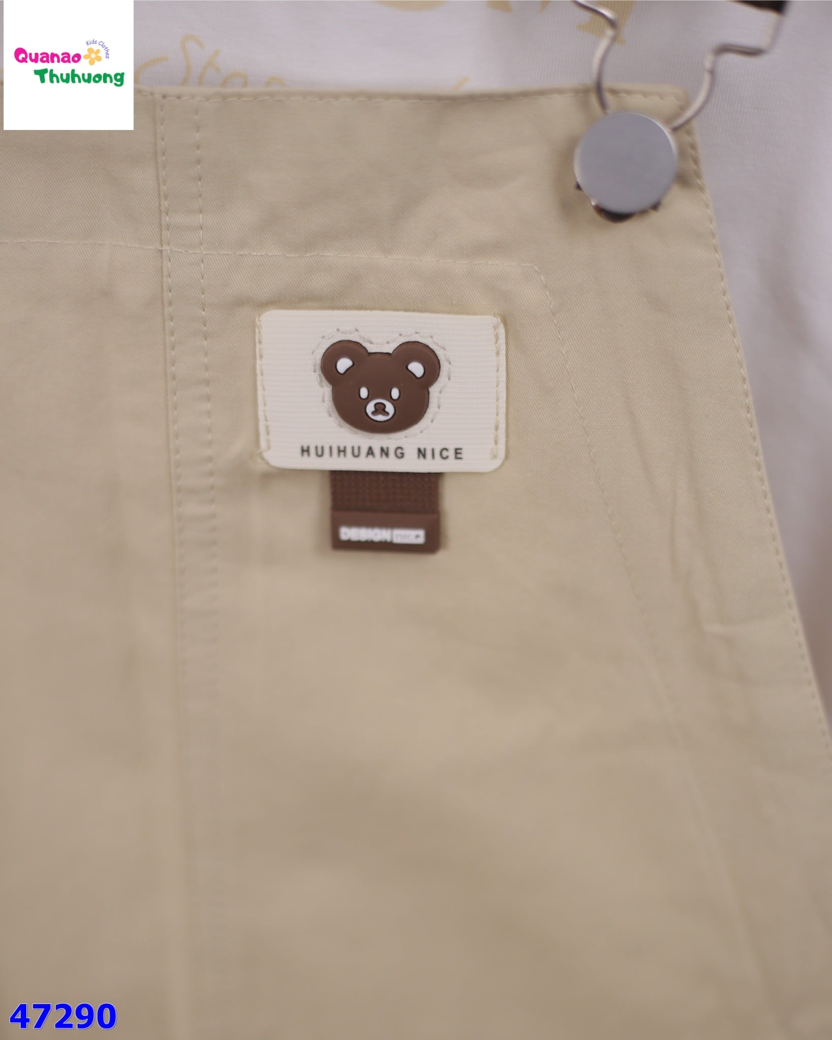 Set quần yếm DDH kem Gấu