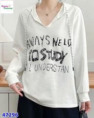 Áo thun trắng có nón Alway