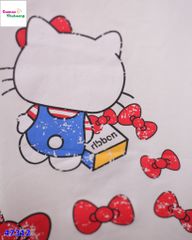 Áo thun trắng Yummy Kitty bông
