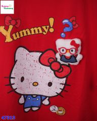 Áo thun đỏ Yummy Kitty bông