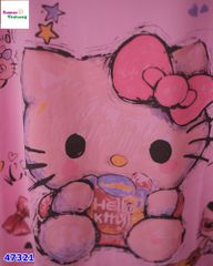 Áo thun hồng Hello Kitty vương miện