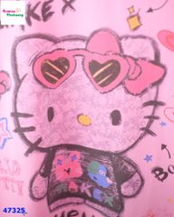 Áo thun hồng Kitty đeo kính