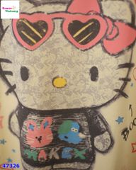 Áo thun vàng Kitty đeo kính