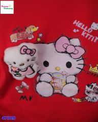 Áo Chaoboy đỏ Kitty bông