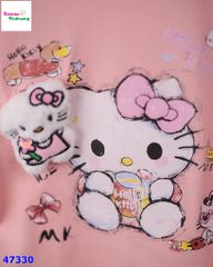 Áo Chaoboy hồng Kitty bông