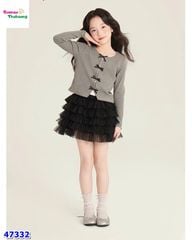 Set ChoHee xám đính nơ