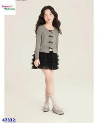 Set ChoHee xám đính nơ