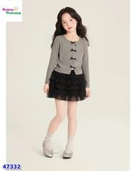 Set ChoHee xám đính nơ