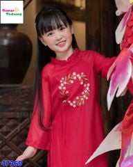 Áo dài Cúc Chi đỏ Nguyên Đán