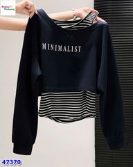 Set 2 áo Minimal xanh đen