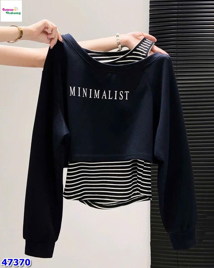 Set 2 áo Minimal xanh đen