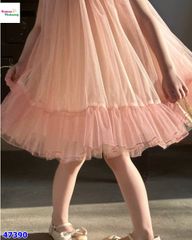 Đầm babydoll hồng hoa