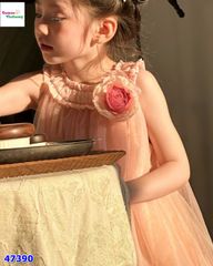 Đầm babydoll hồng hoa