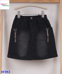 Chân váy jean Syci đen túi kéo