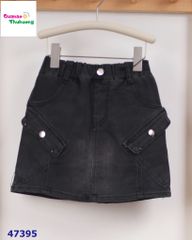 Chân váy jean Syci đen túi hộp chéo