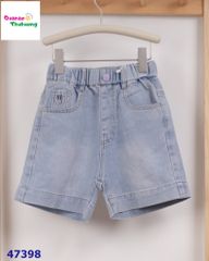 Quần short jean Disi xanh túi Smile