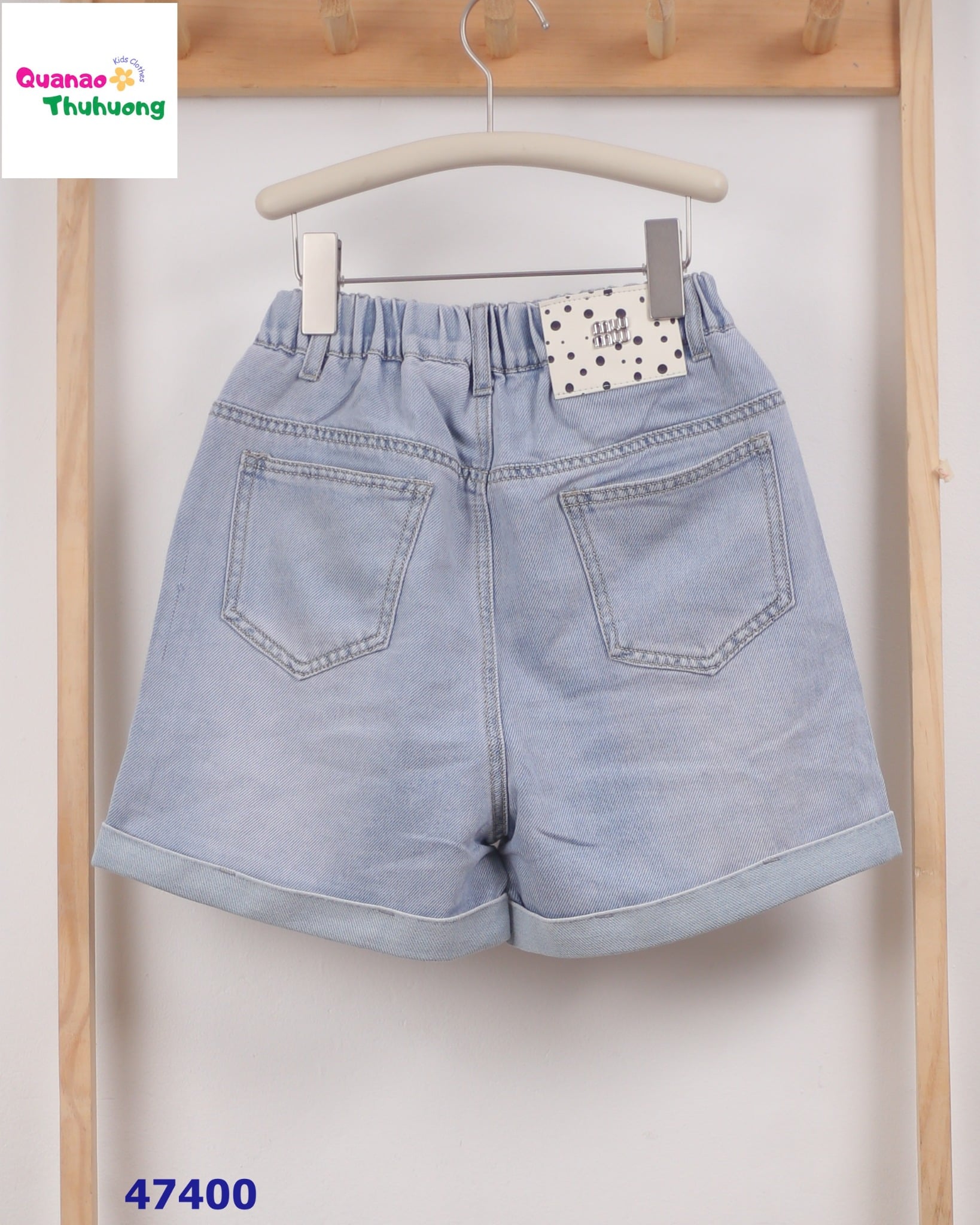 Quần short jean xanh Miu