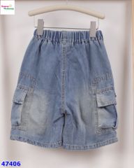Short jean XSD xanh túi hộp có nút