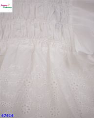 Set váy XXY trắng dập hoa