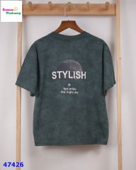 Áo JMXX xanh lá in nón Ten miles