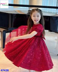 Đầm tiệc Sofia đỏ đính cườm