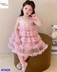 Đầm tiệc Sofia tầng hồng