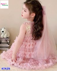 Đầm tiệc Sofia tầng hồng