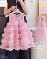 Đầm tiệc Sofia tầng hồng