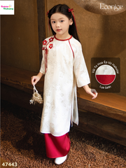 Áo dài Econice trắng Huyền Trân