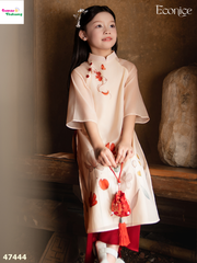 Áo dài Econice hoa Quỳnh Dao