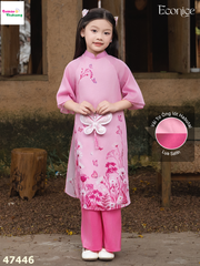 Áo dài Econice hồng đậm Nguyệt Vy