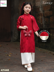 Áo dài Econice đỏ Lệ Chi