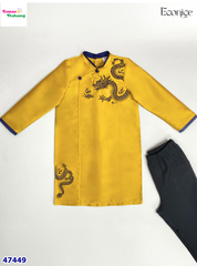 Áo dài Econice vàng rồng Việt Hoàng