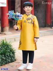 Áo dài Econice vàng rồng Việt Hoàng