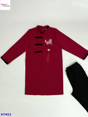 Áo dài Econice đỏ ngựa Bảo Minh