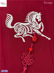 Áo dài Econice đỏ ngựa Bảo Minh