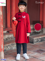 Áo dài Econice đỏ ngựa Bảo Minh