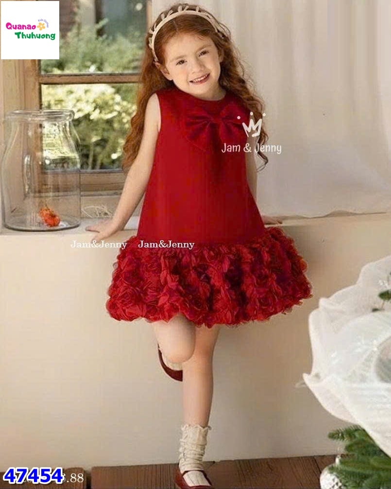 Đầm J&J đỏ hoa