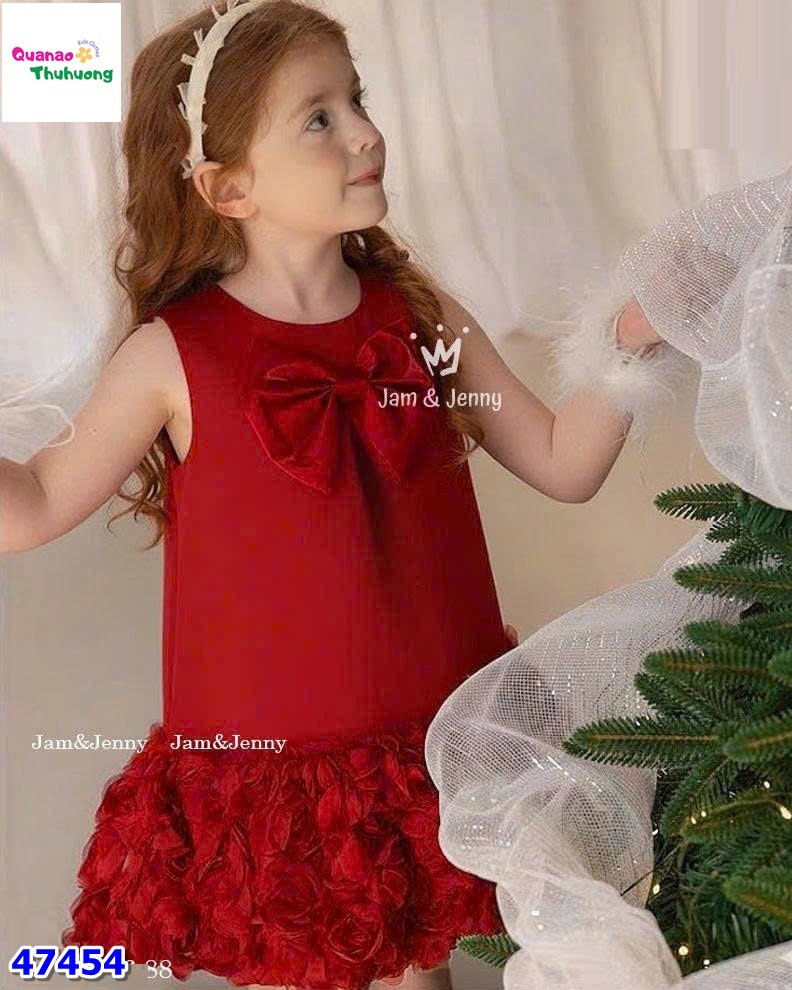 Đầm J&J đỏ hoa