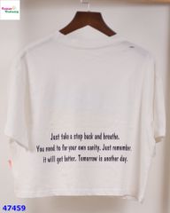 Áo crotop trắng You