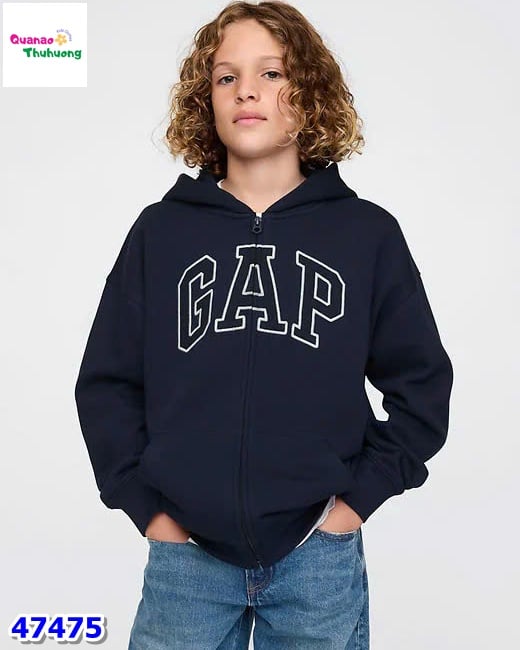 Áo khoác G màu xanh dương chữ trắng