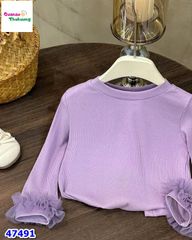 Set đầm tím đính nơ