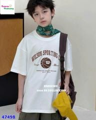 Áo thun nam trắng bóng rổ