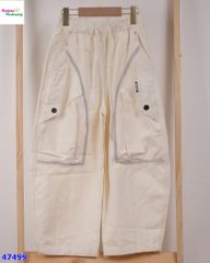 Quần jean kem túi hộp