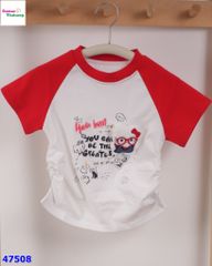 Áo trắng tay đỏ Hello Kitty