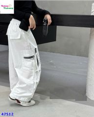 Quần Chaoboy trắng túi hộp dây kéo